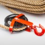 150mm Seilrolle mit drehbarem Haken - Seilblock - Umlenkrolle