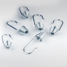 8mm Spiralhaken Haken für Expanderseil Spanner Gummiseil Gummileine Seil