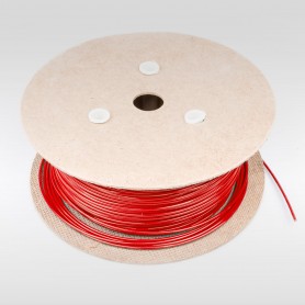 Drahtseil 3mm verzinkt PVC ummantelt rot (Draht 1,6mm - 1x7) 10m bis 200m Stahlseil 3 mm
