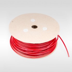 Drahtseil 5mm verzinkt PVC ummantelt rot (Draht 2,5mm - 1x19) 10m bis 100m Stahlseil 5 mm
