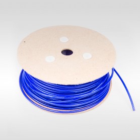 Drahtseil 5mm verzinkt PVC ummantelt blau (Draht 2,5mm - 1x19) 10m bis 100m Stahlseil 5 mm