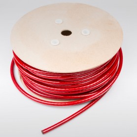 Drahtseil 8mm verzinkt PVC ummantelt rot (Draht 5mm - 6x7+FC) 10m bis 100m Stahlseil 8 mm